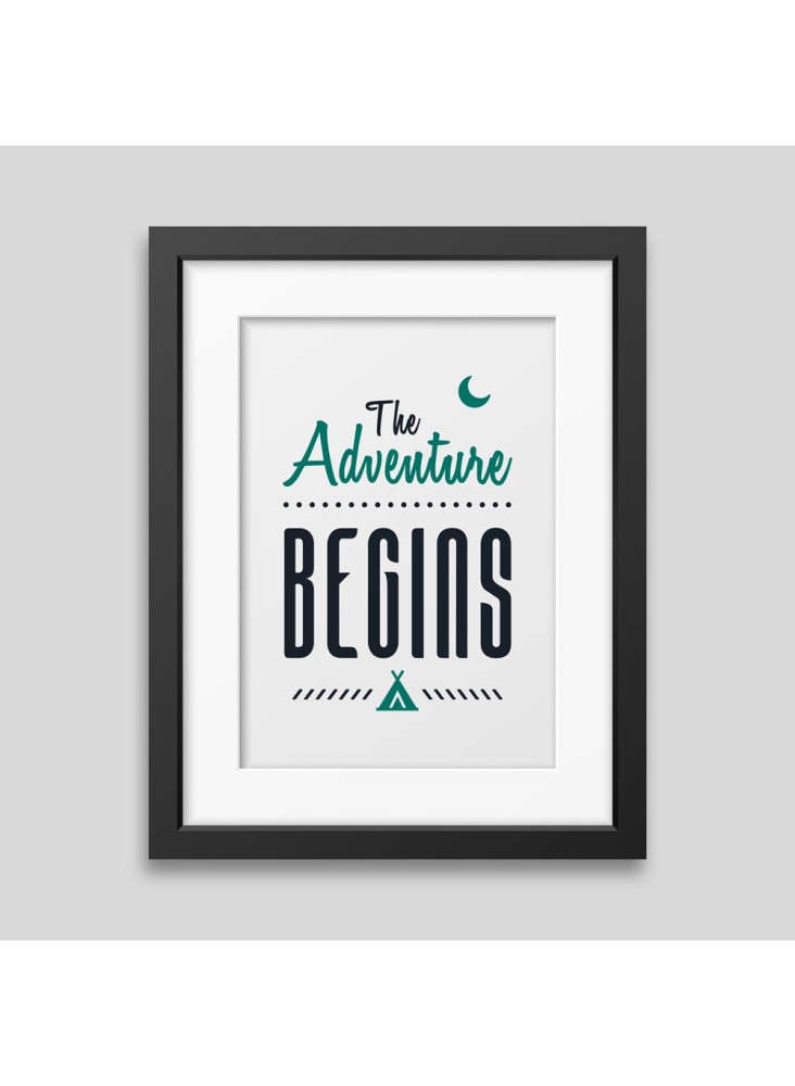 Affiche encadrée The adventure begins