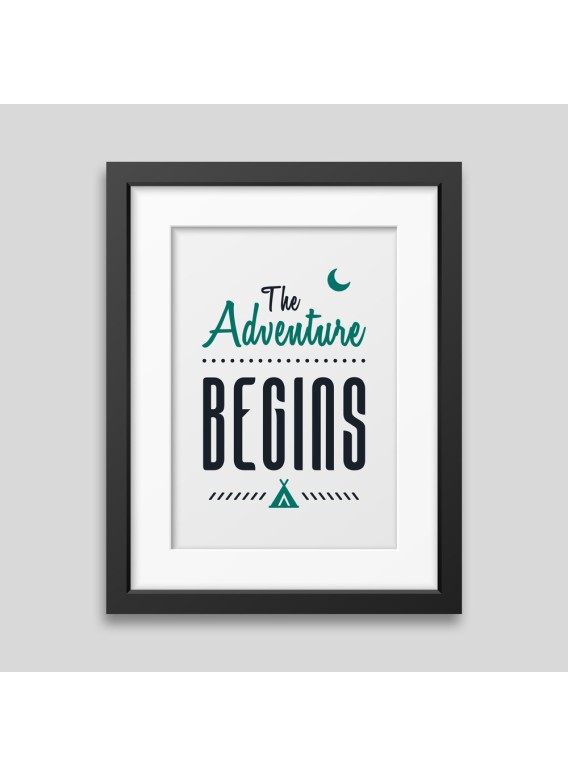 Affiche encadrée The adventure begins